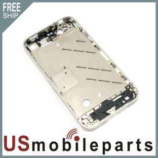 US iPhone 4 metal chrome bezel mid frame chassis OEM  
