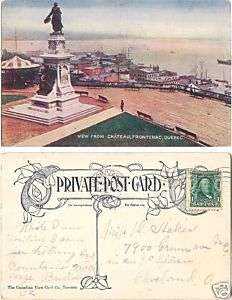 CVCC 1907 PPC Antique Postcard Chateau Frontenac Quebec  