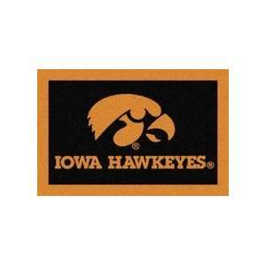  Iowa Hawkeyes 5 4 x 7 8 Team Spirit Area Rug: Sports 