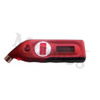 Comfortable hand held solar powered tire gauge with the dimension 
