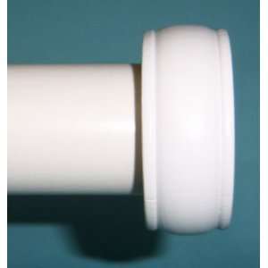  End Cap Finial in White for a 1 3/8 dowel rod   2/pack 