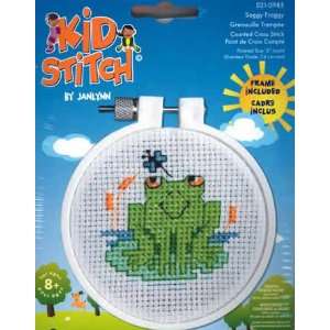  Soggy Froggy Kid Stitch kit (cross stitch): Arts, Crafts 