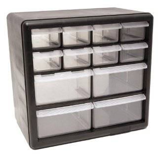 HOMAK HA01012001 12 Drawer Plastic Parts Organizer