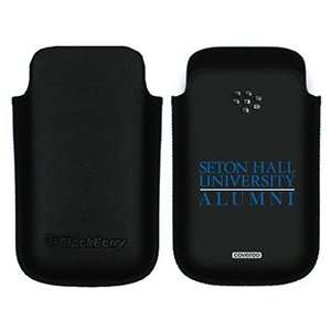  Seton Hall alumni on BlackBerry Leather Pocket Case  