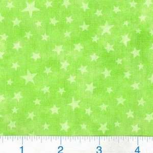  45 Wide Moda Marble Star Lime Fabric By The Yard: Arts 