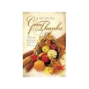  Bulletin T Let Us All Give Thanks Legal Size (Package of 