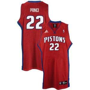  adidas Detroit Pistons #22 Tayshaun Prince Red 2nd Road 