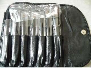 you will got 7 pcs professional brush set comes with a pu leather case 
