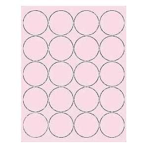  (6 SHEETS) 120 2 Blank Round Circle Pink Stickers for 