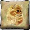 Cameo Persian Kitty Cat Made in USA Woven Tapestry Choice: Throw 