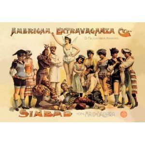 American Extravaganza Company: Sinbad, or, The Maid of Baisora 20x30 