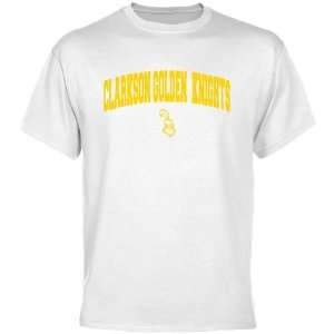  NCAA Clarkson Golden Knights White Logo Arch T shirt 