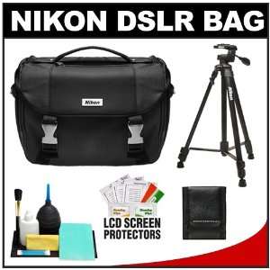  Deluxe Digital SLR Camera Case   Gadget Bag with Nikon 60 Tripod 