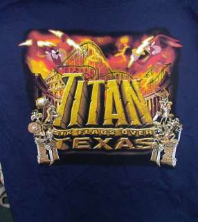 Titan   Six Flags Over Texas   T Shirt   Size: M  