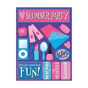   Dimensional Stickers 4.5X6 Sheet Slumber Party
