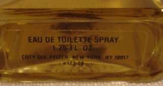 Chypre Coty Eau de toilette Spray 1.75 fl oz bottle  