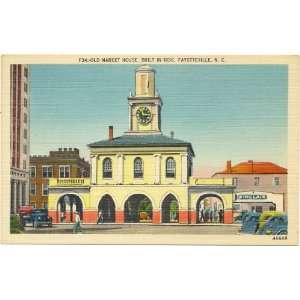 1940s Vintage Postcard Old Market House   Fayetteville North Carolina