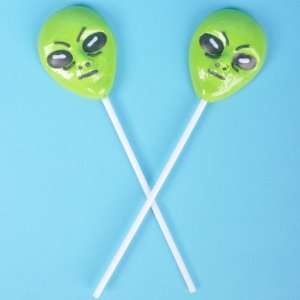 Alien Lollipop Suckers (1 dz) Grocery & Gourmet Food