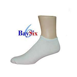  6 Pack Baysix Double Layer Ped Running Socks Large 