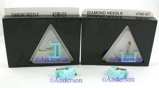 Pfanstiehl Diamond Needles 4766 D7 & 4766 D3  