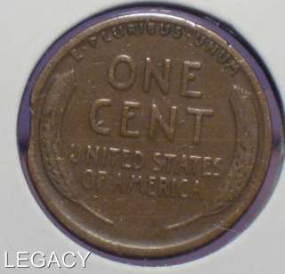 1911 D LINCOLN WHEAT CENT CLIPPED PLANCHET DENVER (RP  
