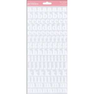  New Addition Girl ABC Stickers, White Embossed   898725 