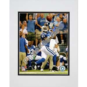   File Indianapolis Colts Reggie Wayne Matted Photo: Sports & Outdoors