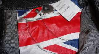 Monarchy Black Denim Studded Skirt, Size Medium, 28 waist. NEW Ladies 