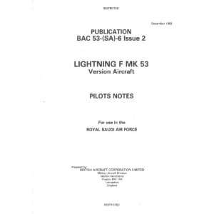   Mk. 53 Aircraft Pilots Notes Manual: Sicuro Publishing: Books