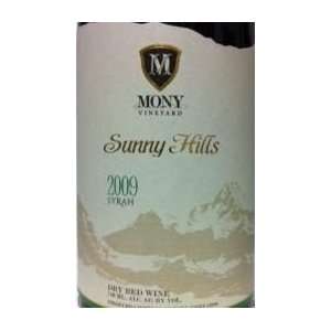  Mony Vineyards Sunny Hills Syrah 2009 750ML Grocery 
