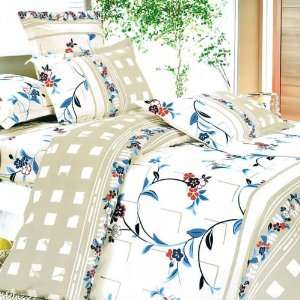 Blancho Bedding   [Palace Wall] 100% Cotton 5PC Comforter Set (King 