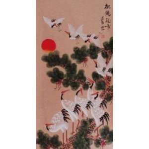    Original Big Chinese Watercolor Painting Crane: Everything Else