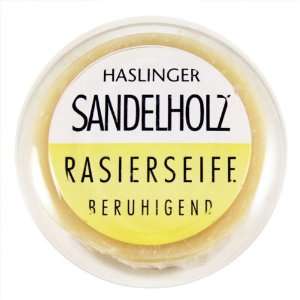  Haslinger Sandalwood Shave Soap in Case 60g shave soap 