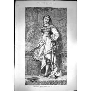   La Regina Venetian Dancing Girl Elihu Vedder Print