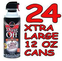 24 12 OZ CANS FALCON DUST OFF COMPRESSED GAS AIR DUSTER  
