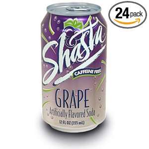 Shasta Grape Soda, 12 Ounce Cans (Pack: Grocery & Gourmet Food