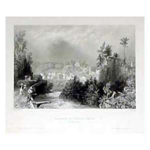  Bartlett 1839 Engraving of the Village of Little Falls 