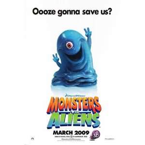  Monsters Vs Aliens Advance Original Movie Poster 27x40 