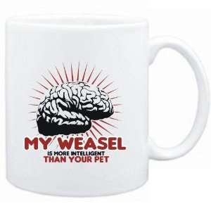 Mug White  My Weasel is more intelligent than your pet  Animals 
