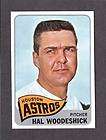   Woodeshick auto 1965 Topps Houston Astros Washington Senators Deceased