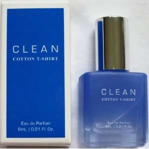  CLEAN Cotton T Shirt Eau de Parfum Perfume Mini, .21 oz 