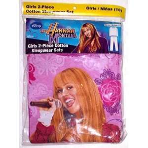    Hannah Montana Girls 2 Piece Cotton Sleepwear Sets