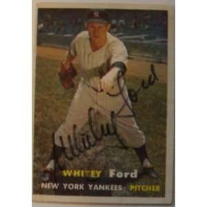 1957 Topps Whitey Ford SIGNED AUTO Card   New Arrivals:  
