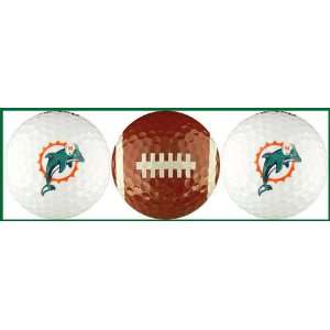   Balls 3 Piece Gift Set with NFL Football Team Logos