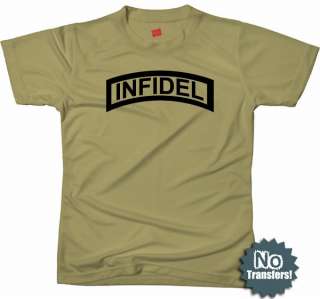 Infidel Ranger Tab Military Army Cool Funny New T shirt  