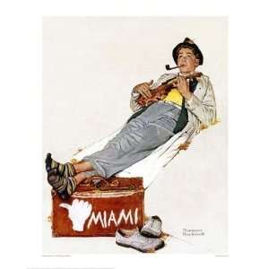  Norman Rockwell   Hitchhiking To Miami Giclee