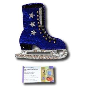  Applique Sequined Ice Skate Patch Craft 