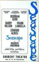SEASCAPE Broadway Window Card   Original Cast  
