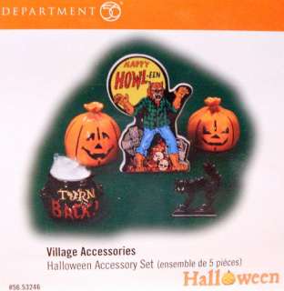 DEPT 56 Halloween Village Accessory Set PUMPKIN 53246  