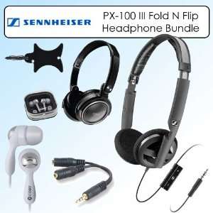  Sennheiser PX 100 III Fold N Flip Collapsible Headphones 